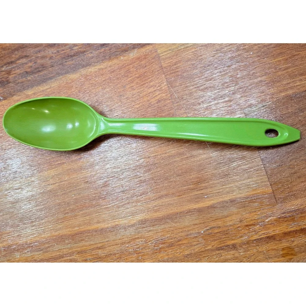 Vintage Hutzler Lopol No 700 Green Plastic Mixing Spoon Retro Kitchen Tool USA